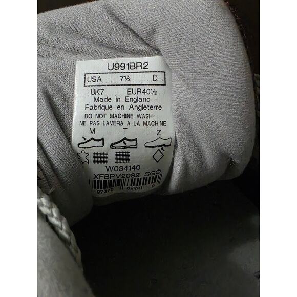 New Balance 991 V2 Made In England Pinecone Brown Sneakers Size US 7.5 EUR 40.5 main image 5
